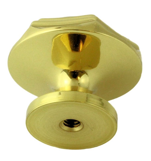 11/4" Classical Hexagon Knob Solid Polished Brass