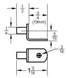 Shelf Supports White (8 Pack)