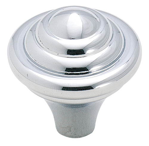 (25-Pack) 1-1/4" Abstractions Round Knob Polished Chrome