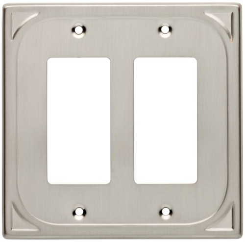 Cambray Double Decorator Wall Plate - Satin Nickel (144408)