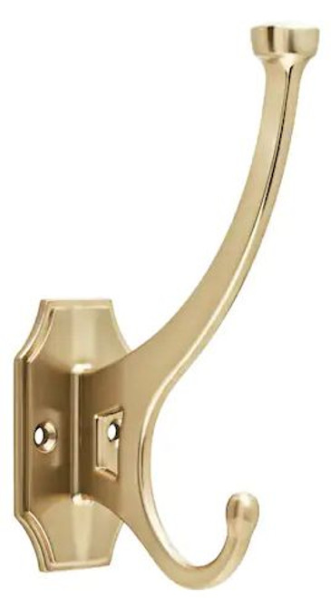 Brainerd Round Base Coat and Hat Hook, Satin Nickel