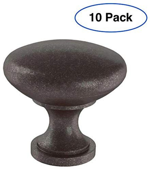(10 Pack) 1-1/4" Round Knob Cocoa Bronze