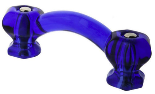 Cobalt Blue Glass Pull
