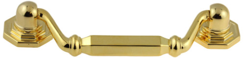 As-Is) 3 Traditional Chippendale Bail Pull Satin Brass - D. Lawless  Hardware