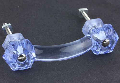 Antique Ice Blue Glass Pull - 3" GP-3LTB