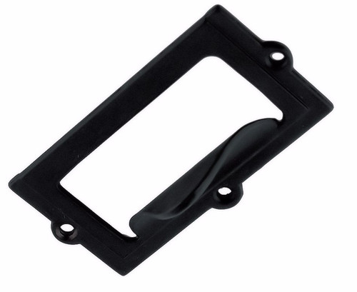 Plastic file label holders