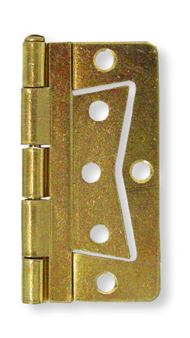 Pair Non-Mortise Hinge 3" Brass Plated Steel LQ-B1260-HN0046G-PB-C