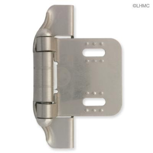 Sellers Cabinet Wrap-Around Hinge Nickel Plated Brass 