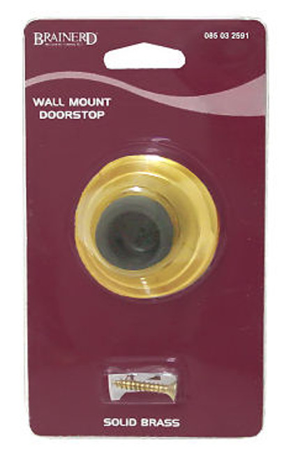 Wall Mounted Solid Brass  Doorstop L-B75107T-PL-U3