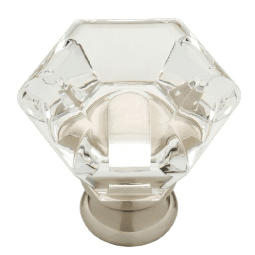 Clear Faceted Acrylic Knob with Satin Nickel Base
L-P19443-116-CP