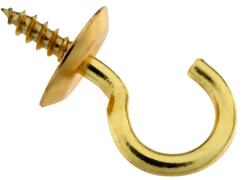 1-3/8 Box Hook Latch - BAG OF 4 - Brass Plated C1478-1534BP4P - D. Lawless  Hardware
