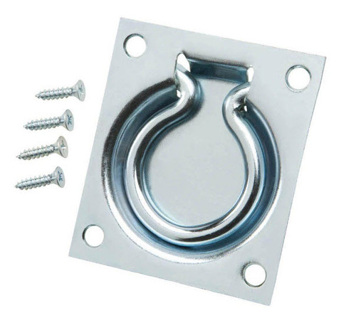 Recessed Trap Door Ring Pull Handle 3" X  3-1/2" B99008G-ZP-U