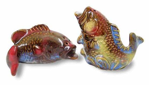 Ceramic Fish Salt & Pepper Shakers