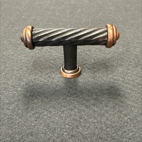 Pewter and Copper Knob