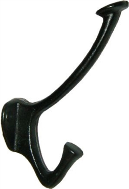 Huge Black Cast Iron Harness Hook Two Prong 9-1/4CI-H702 - D