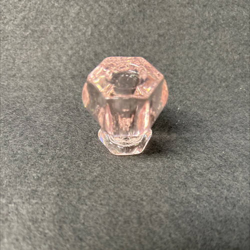1-1/4" Antique Pink Glass Knob