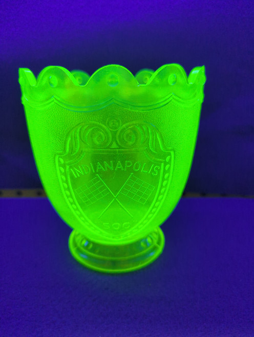 (As-Is) Indianapolis 500 Vasoline Glass Compote