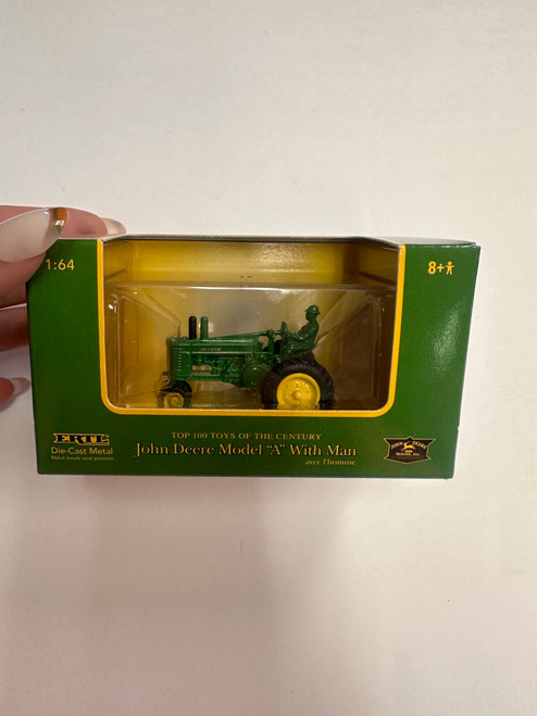 John Deere Model A Tractor with Man