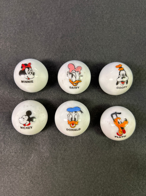 (6-pc) Assorted Disney Marbles AS-IS