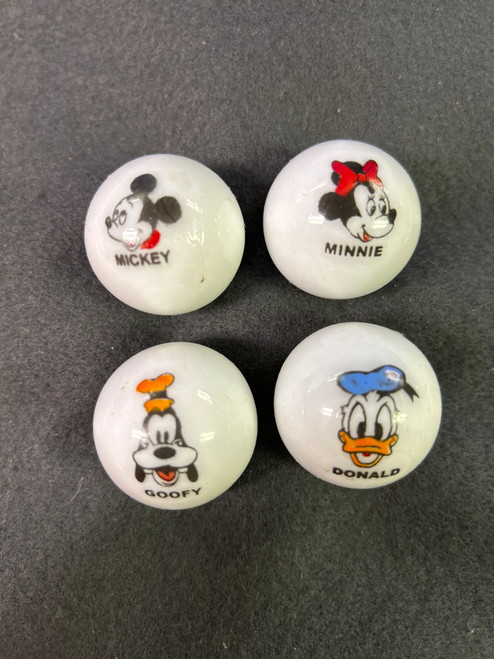 (4-pc) AS-IS Assorted Disney Marbles