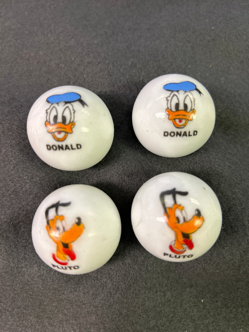 (4-pc) Assorted Marbles Disney AS-IS