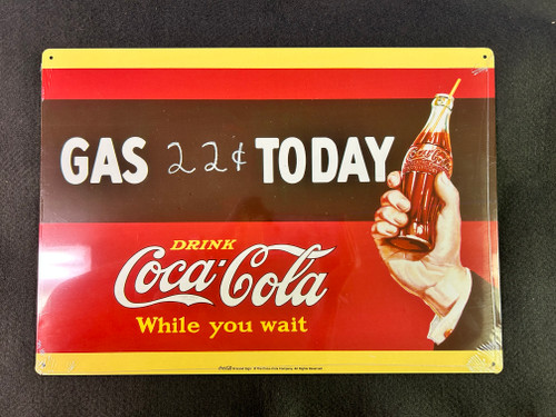 Gas Today Coca Cola Tin
