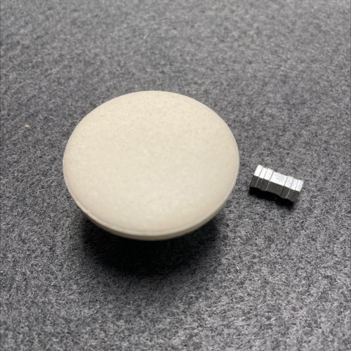 (5 Pack) 1-1/2 inch Unglazed Pre-Fired Ceramic Knob For Painting Flatter Top
