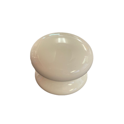 large white ceramic knob