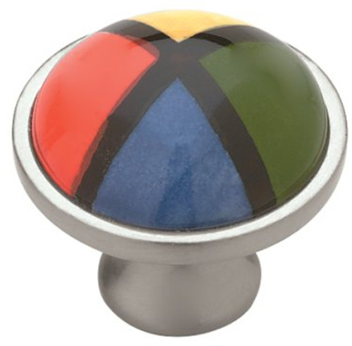 Brushed Satin Pewter with Ceramic Detail Knob
L-PBF132Y-MIX-C