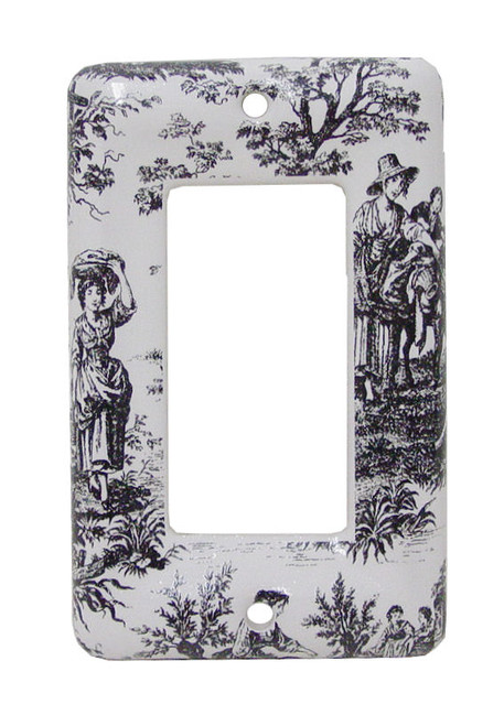 Black French Toile Design Wall Plate
LQ-67865