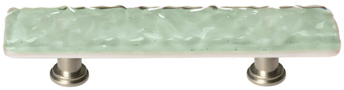 Sietto Glacier spruce green pull with satin nickel base