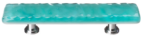 Sietto Glacier aqua pull with polished chrome base