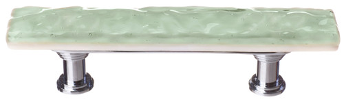 Sietto Skinny Glacier spruce green pull with polished chrome base