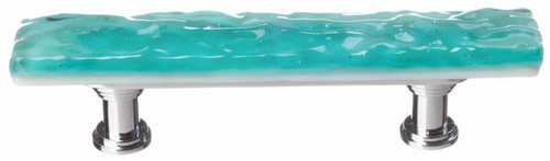 Sietto Skinny Glacier aqua pull with polished chrome base