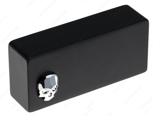 Richelieu Black Nickel Modern Metal and Crystal Pull - 5495