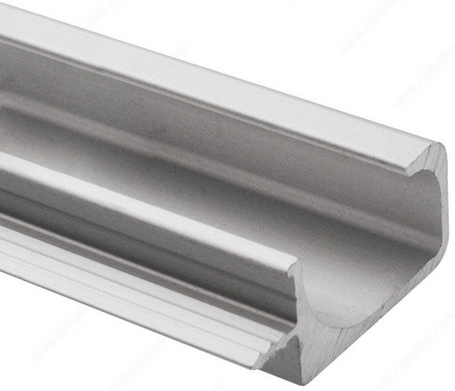 Modern Pull Handle for 3/4 in Panel - 3183 - Chrome - 12 ft