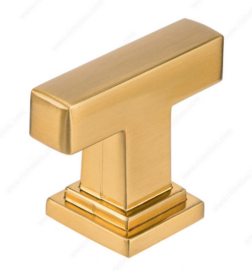 Richelieu Transitional Metal Knob - 8645 - Brushed Aurum Gold - 12 mm
