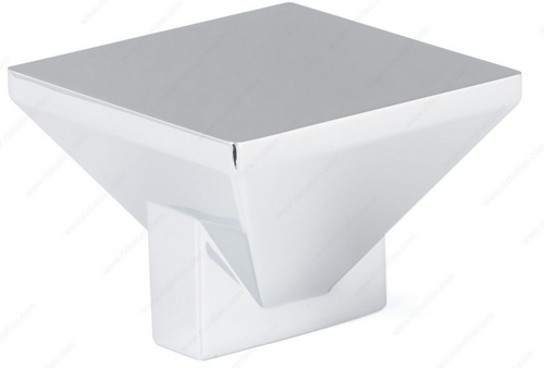 Richelieu Modern Metal Knob - 4040 - Chrome - 40 mm