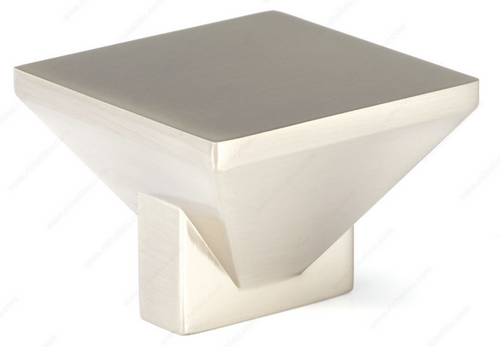Richelieu Modern Metal Knob - 4040 - Brushed Nickel - 40 mm