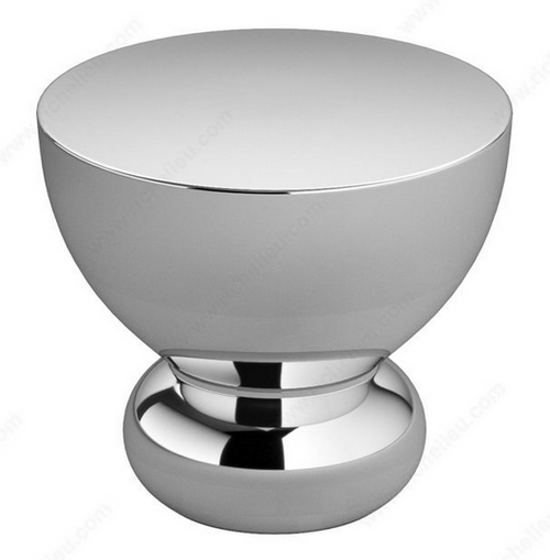 Richelieu Modern Metal Knob - 7986 - Chrome - 32 mm