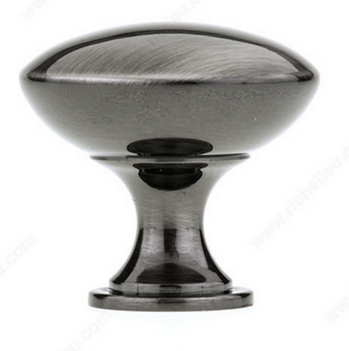 Modern Metal Knob - 9041 - Black Stainless Steel - 30 mm