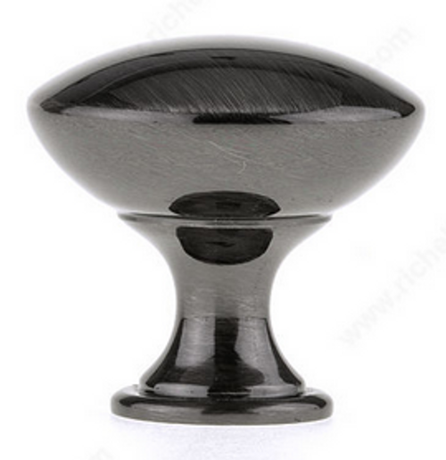 Richelieu Modern Metal Knob - 9041 - Black Stainless Steel - 25 mm