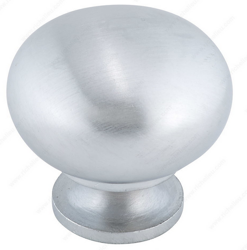 Richelieu Modern Metal Knob - 5923 - Brushed Chrome - 32 mm