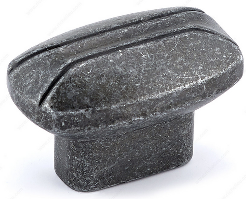 Richelieu Transitional Metal Knob - 2514 - Antique Iron - 38 mm