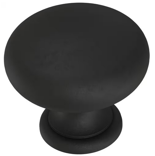 (12 Pack) 1-1/4" Heavy Garrett Knob Black