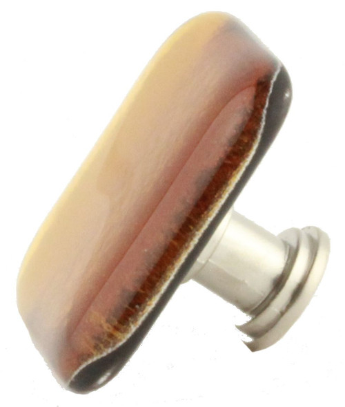 Mirrored Amber Glass Knob with Satin Nickel Base
DL-DS180-MAMB-SN
