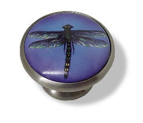 Ceramic Dragonfly Knob with Satin Nickel Base
LQ-PBF178Y-B-C