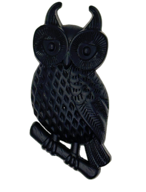 black owl cabinet knob