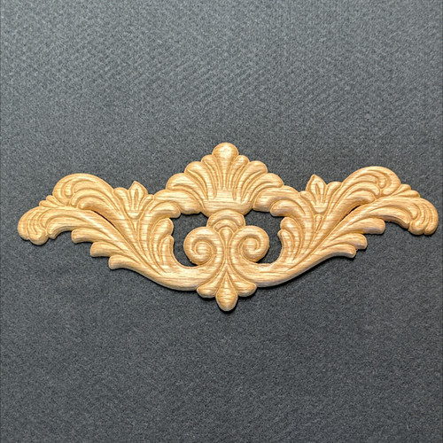 (12 Pack) 10" x 4" Splash Oak Wood Applique