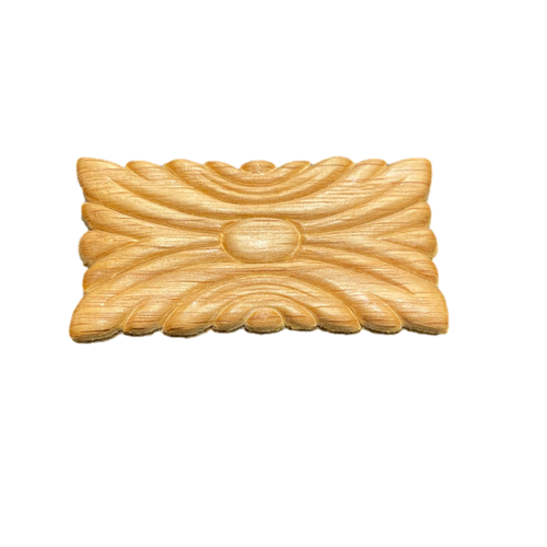 scroll rectangle wood applique
B107